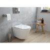 Zestaw Oltens Jog miska WC wisząca PureRim z powłoką SmartClean z deską wolnoopadającą Slim 42505000